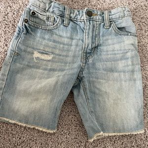 COPY - Cat & Jack boys denim jean shorts ripped hem size 6